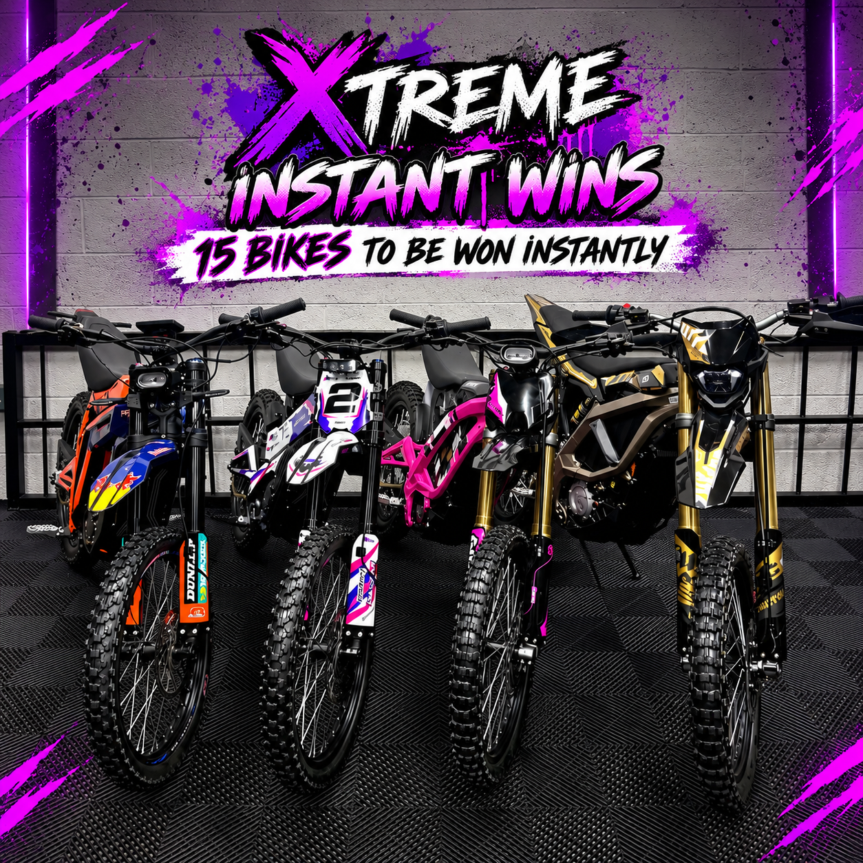 XTREME INSTANT WINS- 15 BIKES TO BE WON INSTANTLY